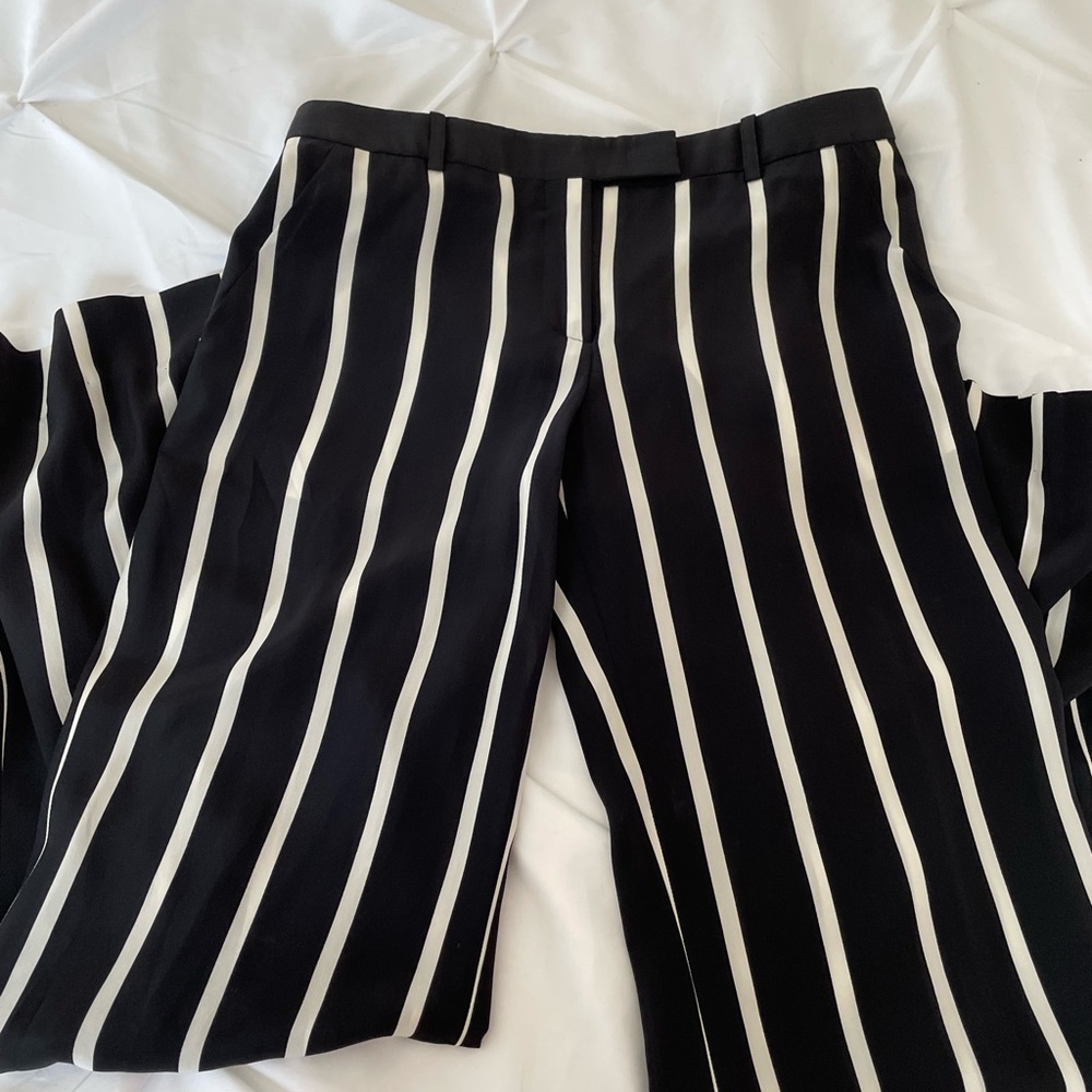 Emilio Pucci Silk Stripe Wide Leg Trouser - Picture 4 of 13